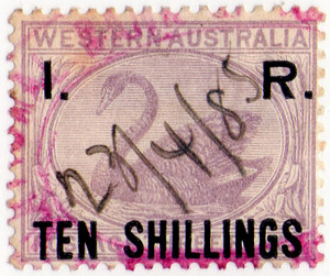 (13) 10/- Lilac (1882)