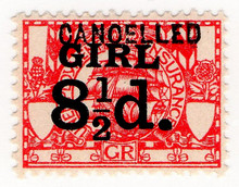 (52) 8½d Red & Black (1921)