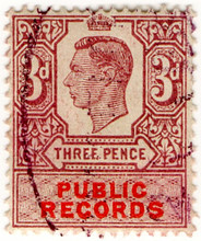 (35) 3d Claret Red & Vermillion (1947)