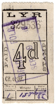4d Parcel Stamp