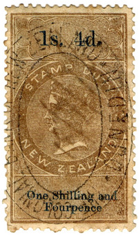 (92) 1/4d Brown & Blue (1866)