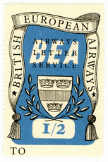 1/2d Blue & Black