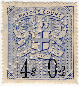 (28) 4/- Blue & Black (1902)