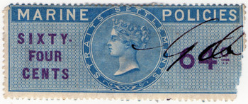 (13) 64c Blue & Violet (1869)