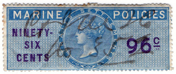(16) 96c Blue & Violet (1869)