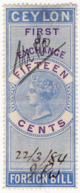 (19) 15c Blue & Lilac (1874)