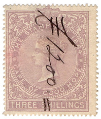 (22) 3/- Lilac (1865)