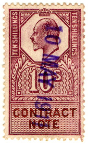 (17) 10/- Lilac & Brown (1907)