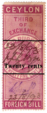 (60) 20c Overprint (1893)