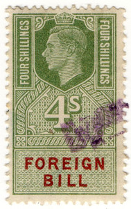 (208) 4/- Green & Red (1948)