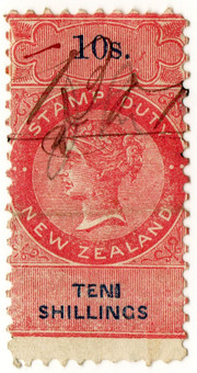 (191) 10/- Rose & Blue (1870)