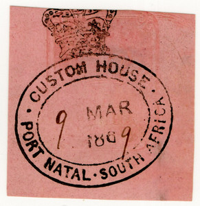 (un) 6d Embossed (1868)