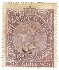 (26) 6/- Lilac (1865)