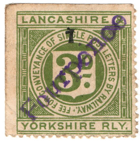 3d Letter with 4d Overprint
