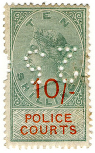 (17) 10/- Green & Vermillion (1895)
