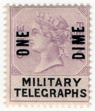 (21) 1d on 1d  Lilac (1887)