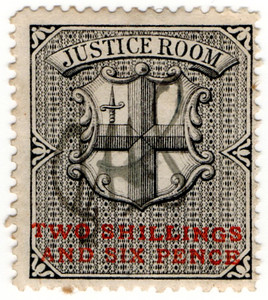 (05) 2/6d Black & Red (1871)