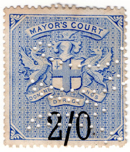 (05) 2/- Blue & Black (1883)