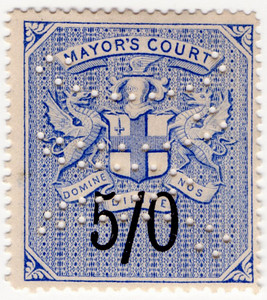 (11) 5/- Blue & Black (1883)