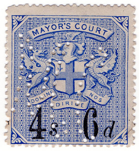 (29) 4/6d Blue & Black (1902)