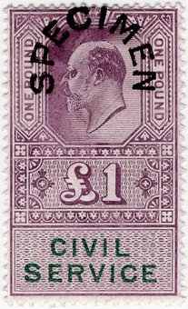 (43) £1 Lilac & Green (1902)