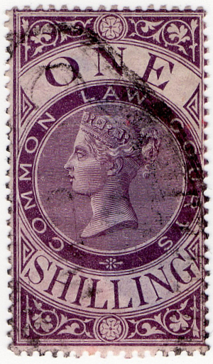 (04) 1/- Lilac (1865)