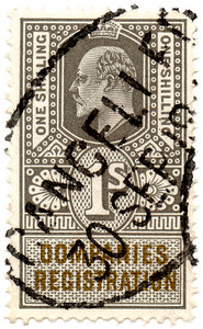 (18a) 1/- Grey & Green (un)