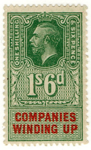 (51) 1/- Green & Red (1925)