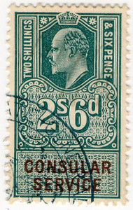 (87) 2/6d Green & Brown (1902)