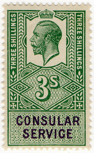 (138) 3/- Green & Violet (1917)