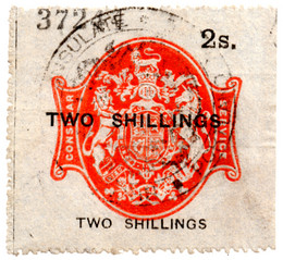 (07) 2/- Red & Black (1885)