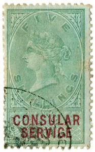 (33) 5/- Green & Violet (1886)