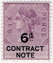 (01) 6d Lilac & Black (1888)