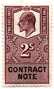 (21) 2/- Lilac & Black (1910)