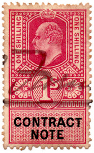 (30) 1/- Claret & Black (1915)
