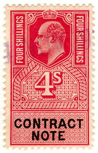 (32) 4/- Claret & Black (1915)