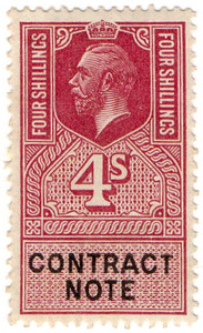 (40) 4/- Claret & Black (1917)
