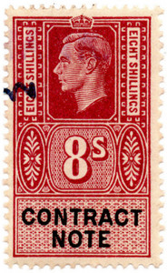 (54) 8/- Claret & Black (1946)