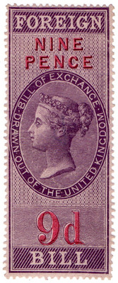 (32) 9d Lilac (1855)