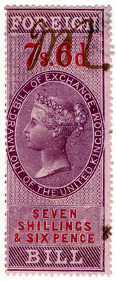 (43) 7/6d Lilac (1855)