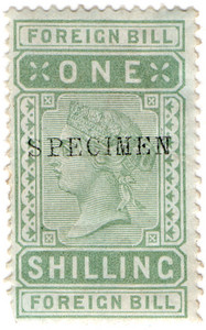 (107) 1/- Green (1881)