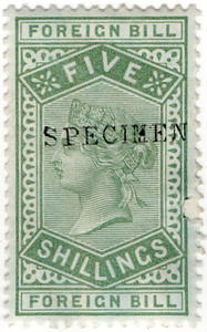 (111) 5/- Green (1881)