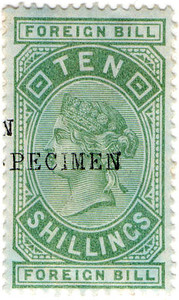 (112) 10/- Green (1881)