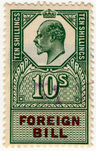 (147) 10/- Green & Brown (1907)