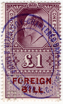 (149) £1 Purple & Maroon (1910)