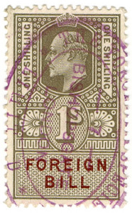 (170) 1/- Olive & Brown (1916)