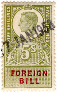 (209) 5/- Green & Red (1948)