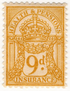 (48) 9d Yellow-Brown (1947)