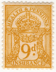 (48) 9d Yellow-Brown (1947)