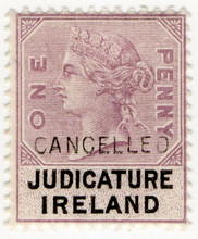(01) 1d Lilac & Black (1878)
